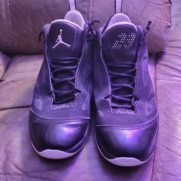 Men's Size 11.5 Air Jordan Q Flight 2011 Black and White - Picture 3 of 6